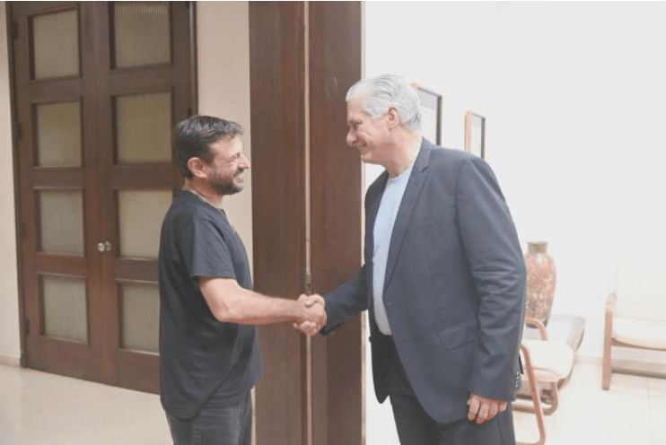 Juan Grabois se reunió con Díaz-Canel en Cuba y afirmó que “defender la isla es defender&nbsp;Latinoamérica”