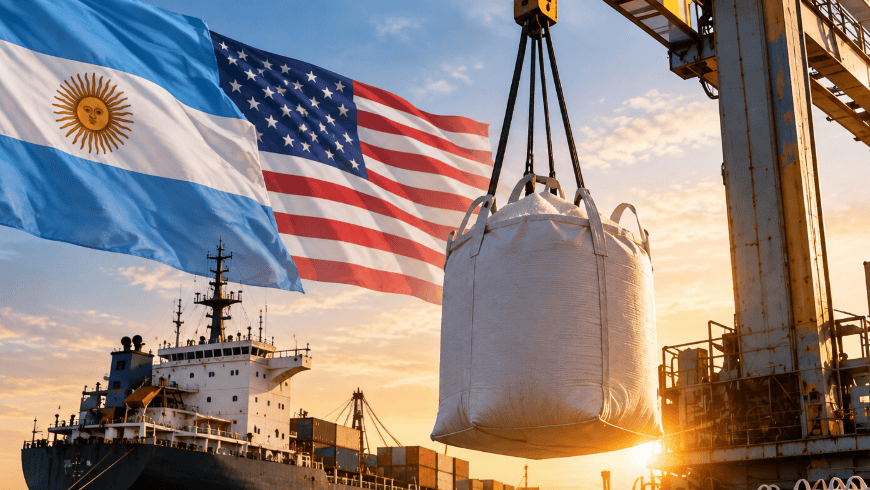 Argentina fortalece sus exportaciones de azúcar a Estados Unidos con un cupo de más de 44.000 toneladas